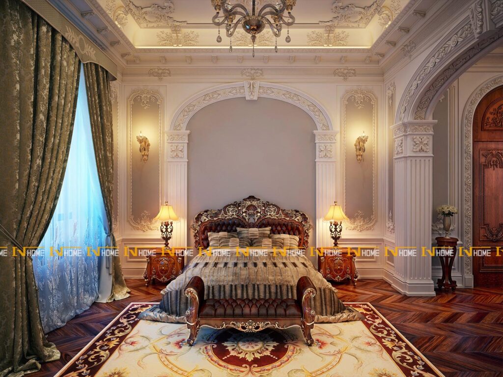 190328, Nội thất phòng ngủ vip theo phong cách cổ điển.