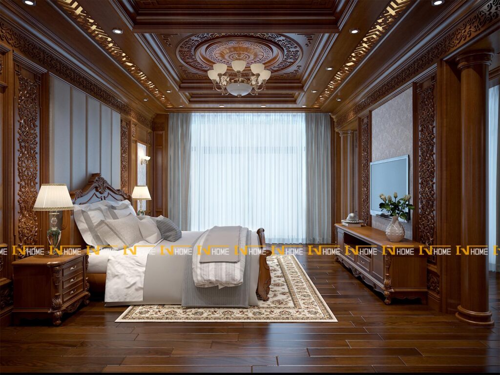 190511, Thiết kế phòng ngủ master phong cách Á Đông.
