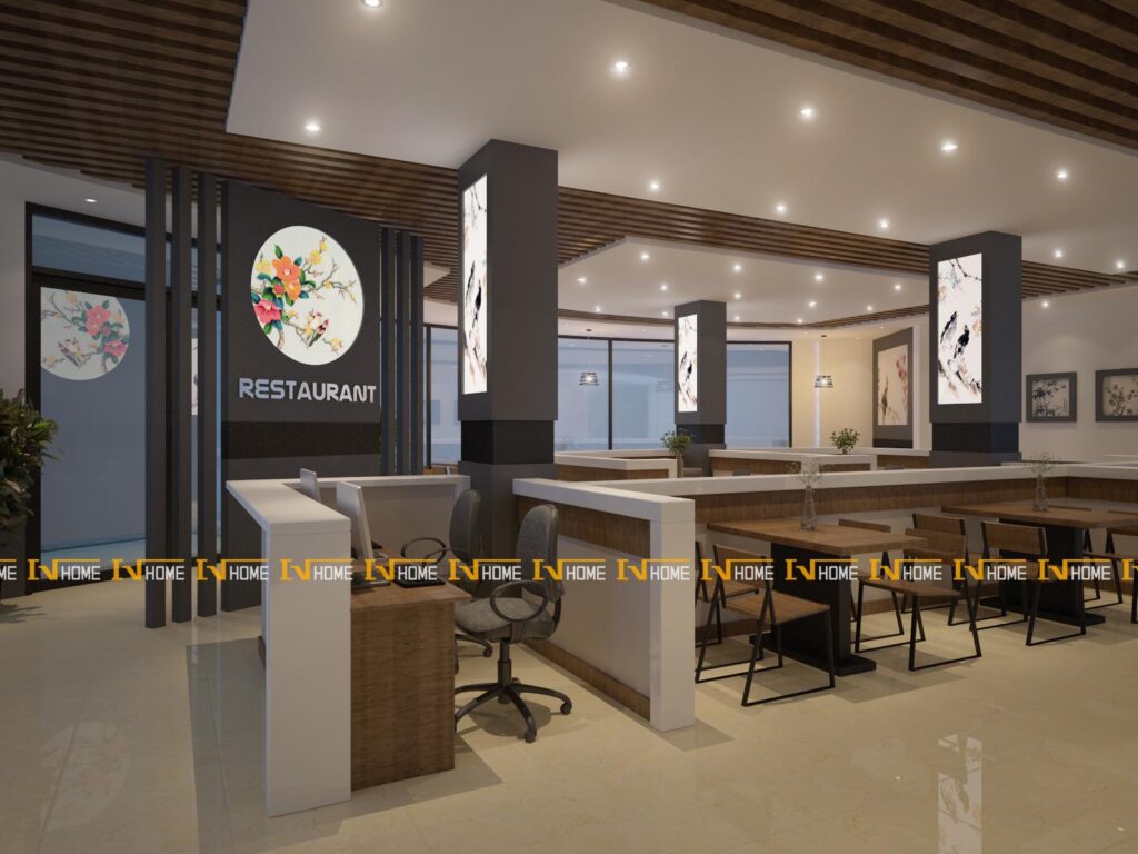 160807, thiết kế nhà hàng hiện đại tại Bắc Ninh.
