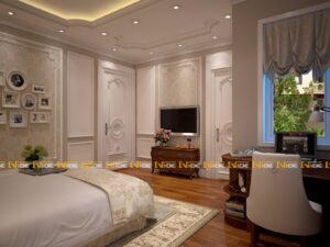 170417, Nội thất biệt thự 3 tầng 4 phòng ngủ 86m2.