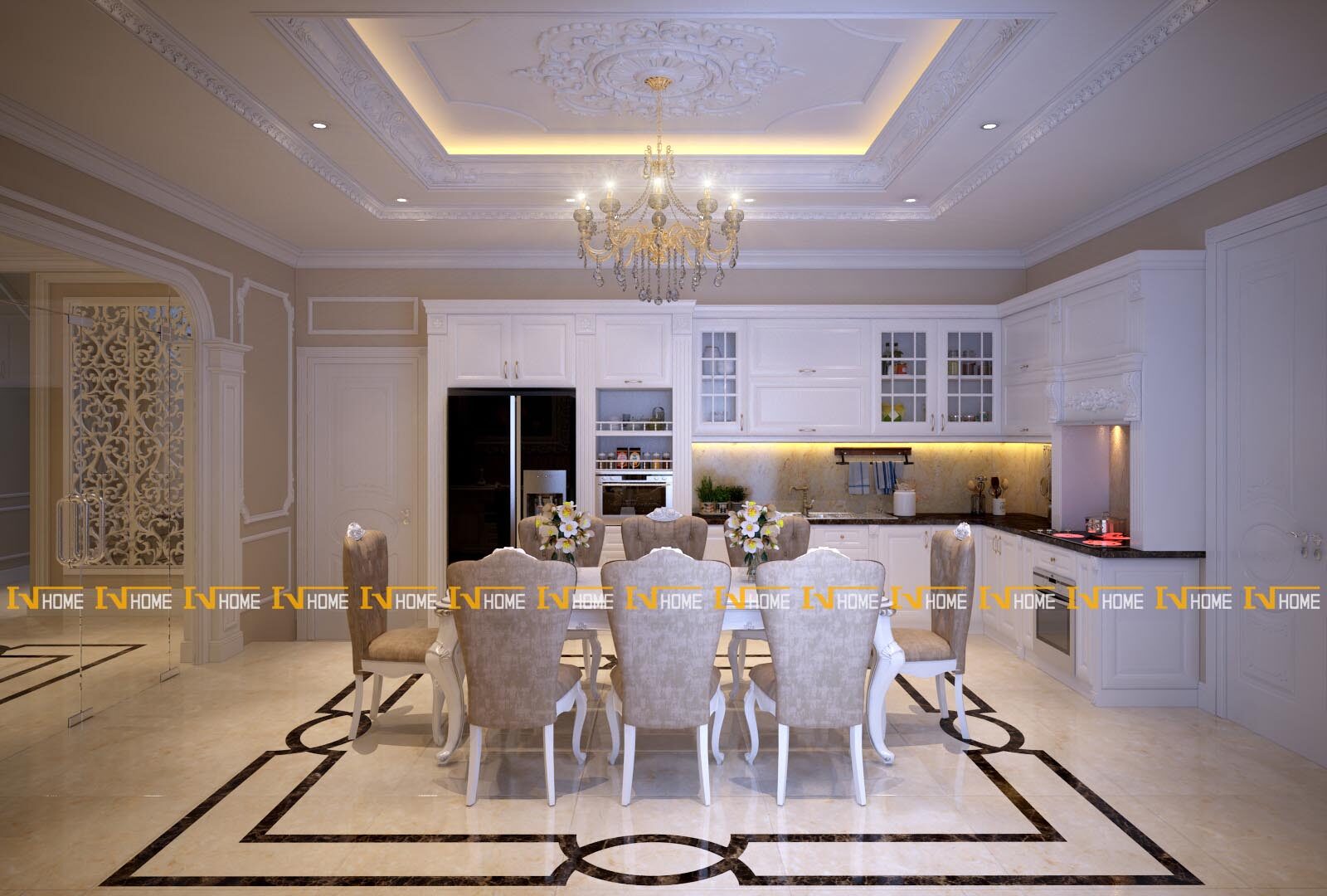 180324-1, phòng bếp và ăn, phối cảnh 2.