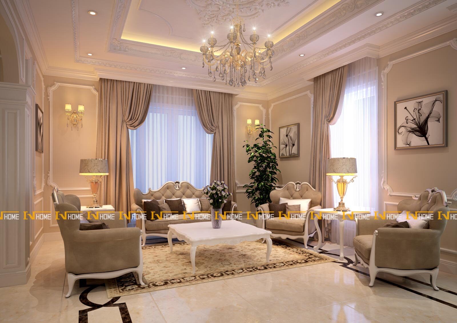 180324-1, phòng khách, phối cảnh 1.