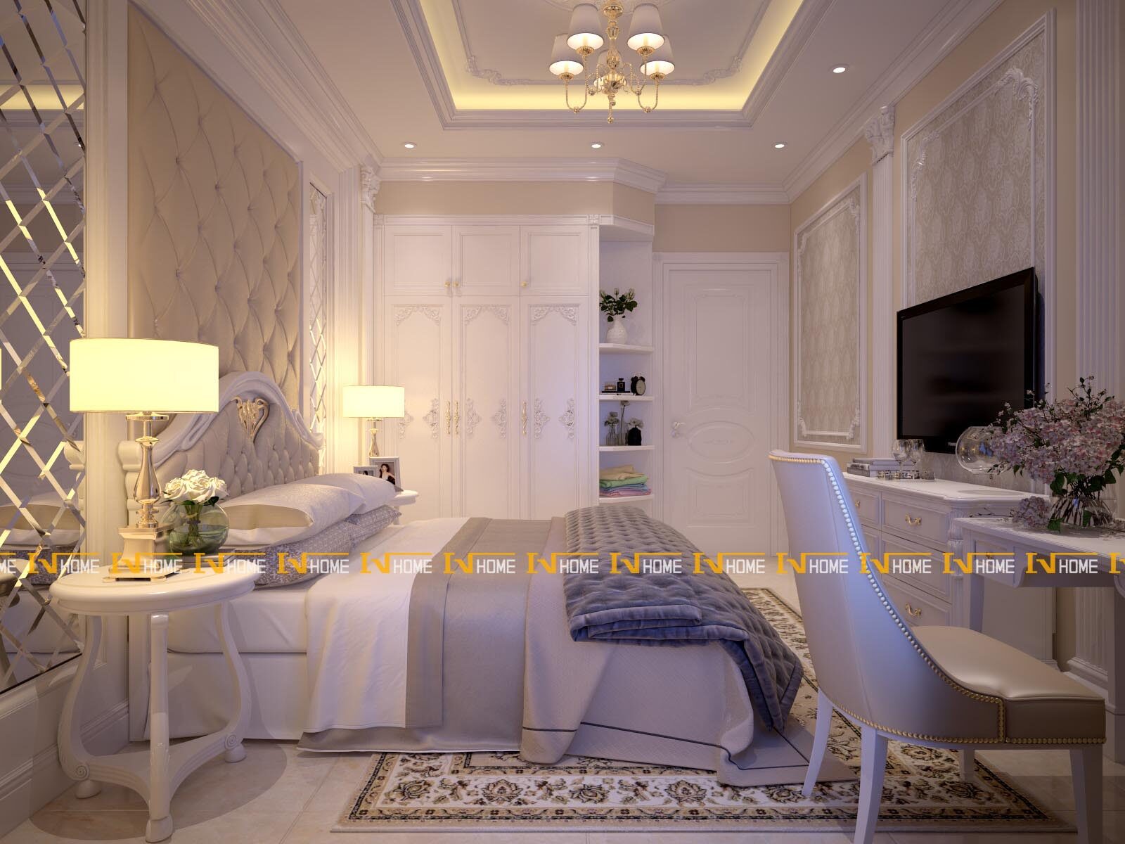 180324-1, phòng ngủ 1, phối cảnh 1.