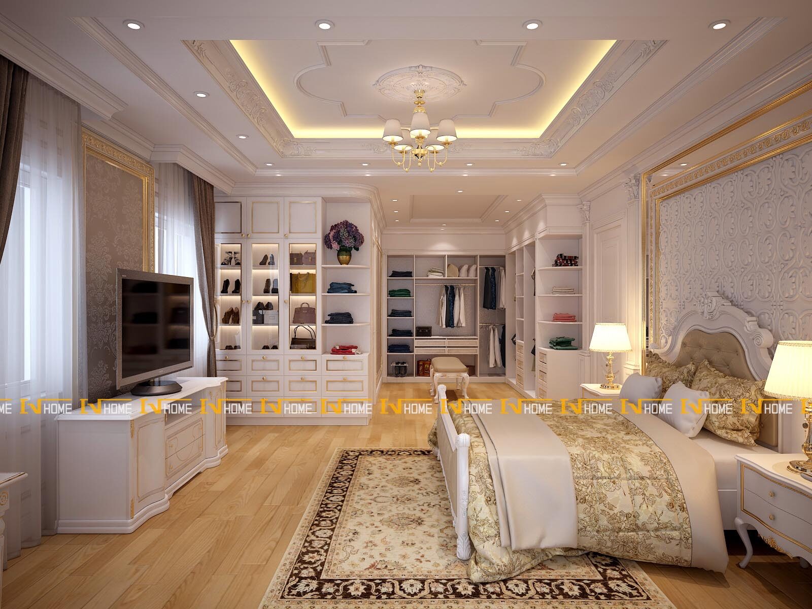 180324-1, phòng ngủ 2, phối cảnh 1.