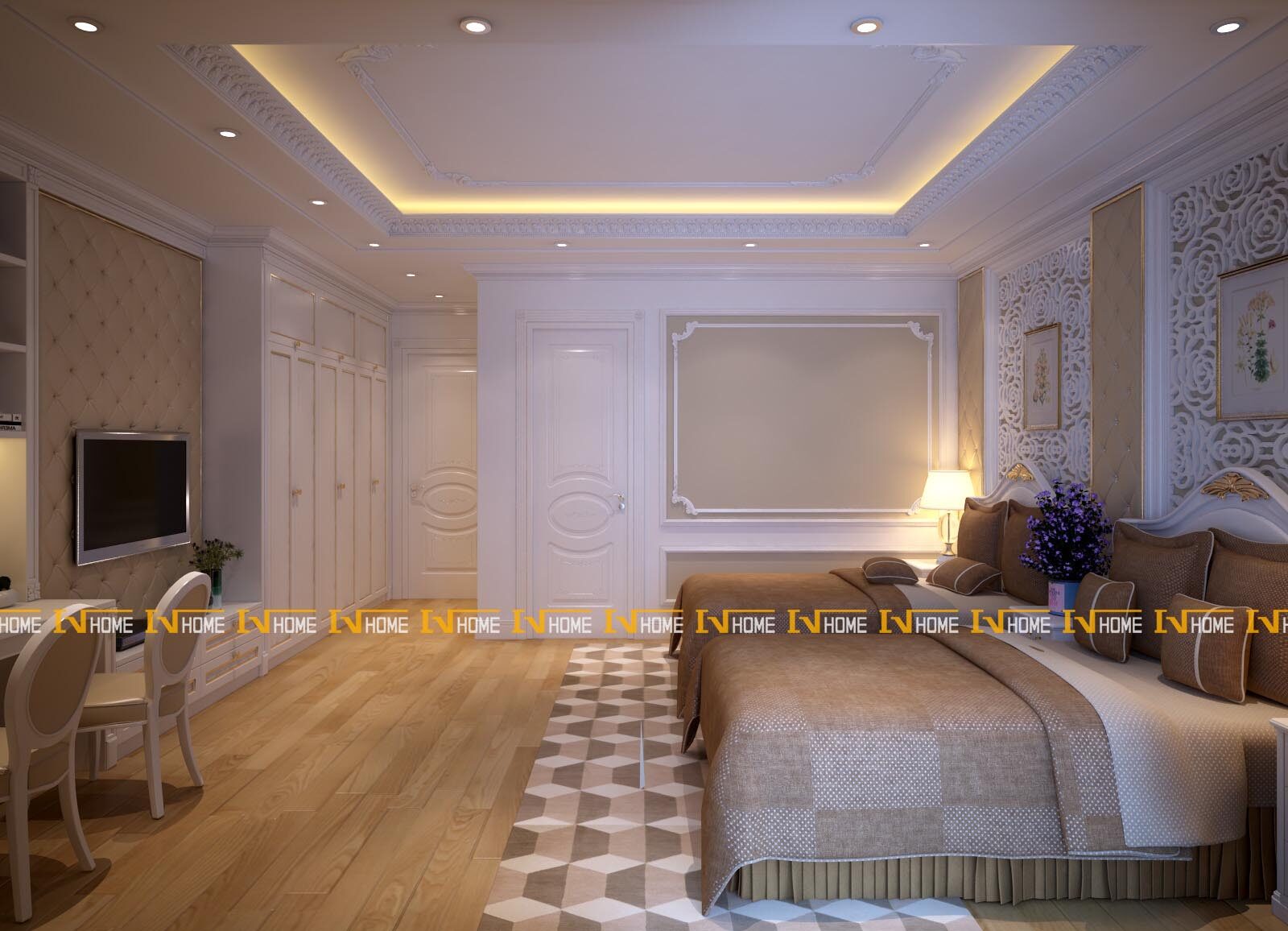 180324-1, phòng ngủ 3, phối cảnh 2.