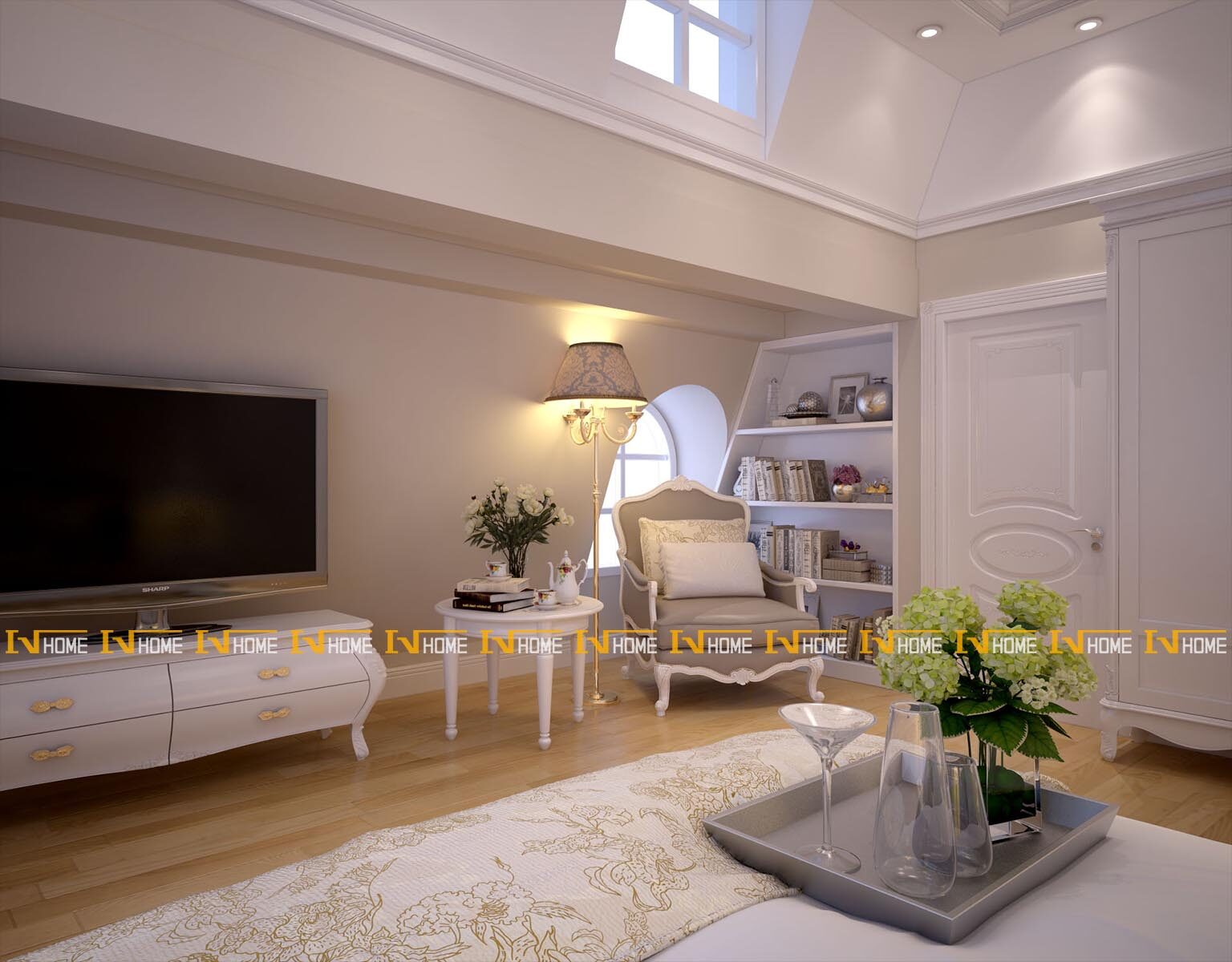 180324-1, phòng ngủ 4, phối cảnh 4.