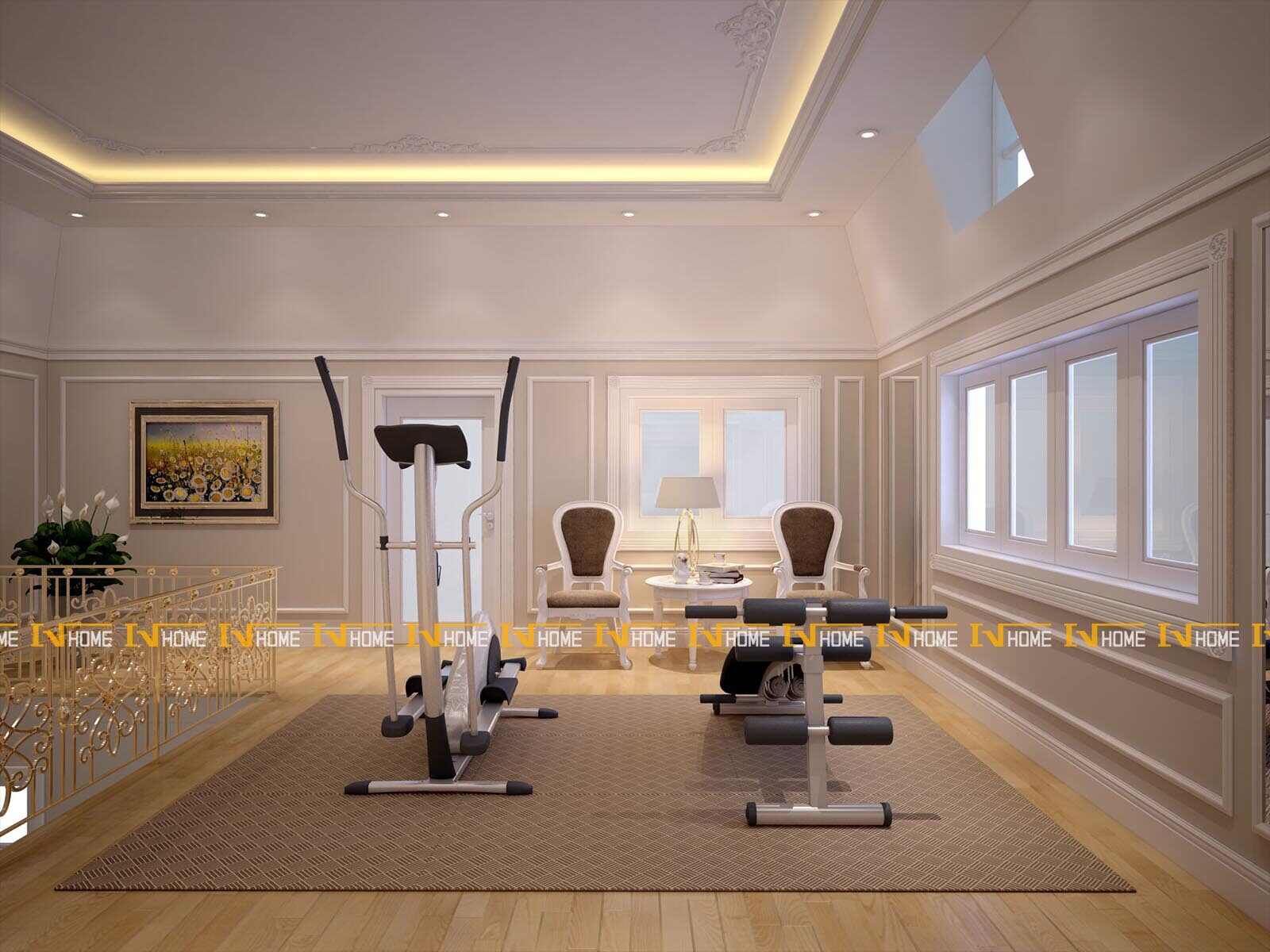 180324-1, phòng thể thao, phối cảnh 2.